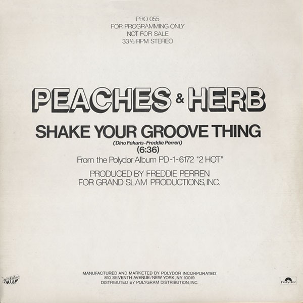 Peaches & Herb Shake Your Groove Thing DJ Ferbidden