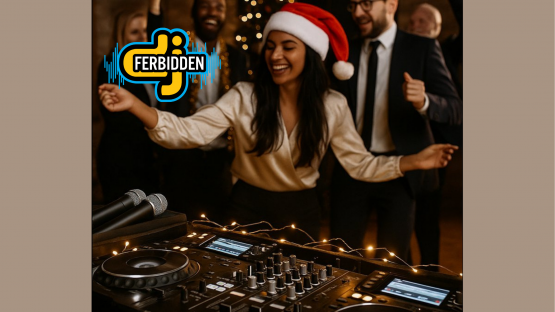 DJ-Ferbidden_Company_Holiday_Party Houston DJ holiday party office celebration